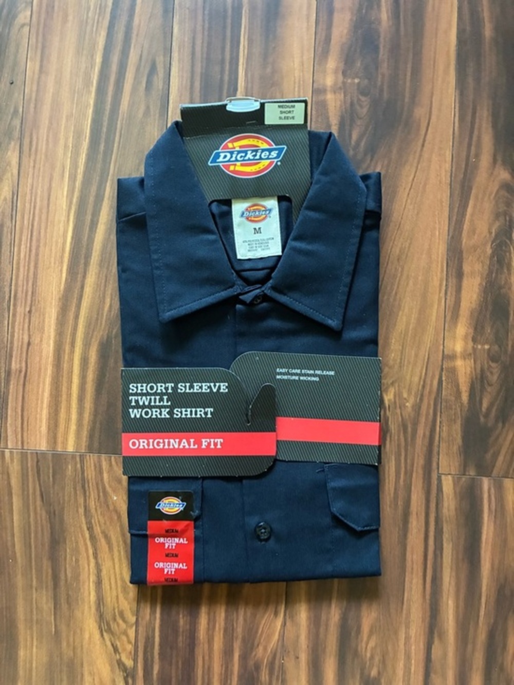 Dickies Men’s Short Sleeve Work Shirt - Navy